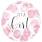 17" Pink It's a Girl Circle Print Foil Balloon